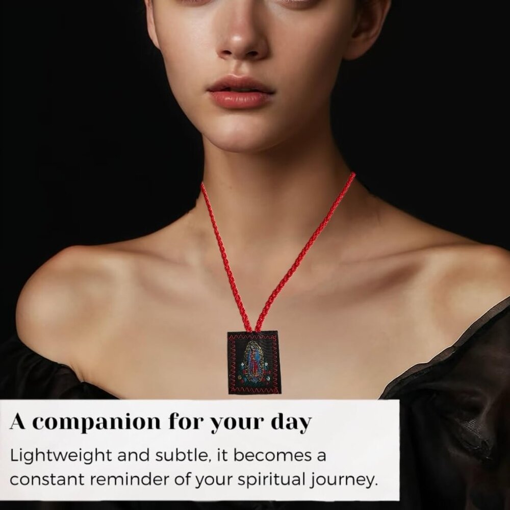 3 Pack Brown Escapulario De La Virgen Del Carmen, Green San Judas Tadeo Escapula - Picture 7 of 8